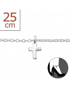 My-jewelry - H1501zus - Sterling silver cross Chain ankle