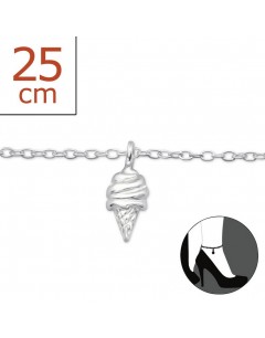 My-jewelry - H1902zus - Sterling silver Ice Chain ankle