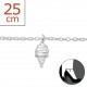 My-jewelry - H1902z - Chain ankle Ice in 925/1000 silver