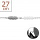 My-jewelry - H1974z - Chain ankle feather in 925/1000 silver