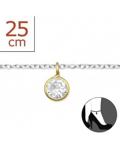 My-jewelry - H2555z - Chain ankle in 925/1000 silver