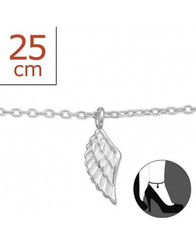 My-jewelry - H5422z - Chain ankle wing angel in 925/1000 silver