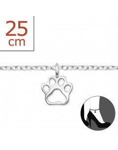 My-jewelry - H6084z - Chain ankle leg cat in 925/1000 silver