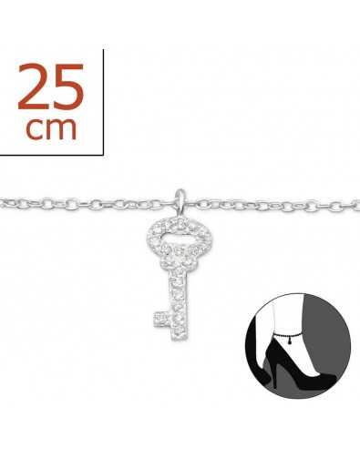 My-jewelry - H6398z - Chain-ankle-key 925/1000 silver