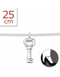 My-jewelry - H6399z - Chain-ankle-key 925/1000 silver