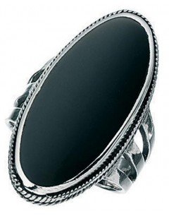 Ring onyx in 925/1000 silver