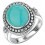 Ring turquoise in 925/1000 silver