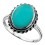 Ring turquoise in 925/1000 silver