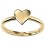 Ring Heart of gold 375/1000 carat