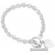 Heart Bracelet in 925/1000 silver