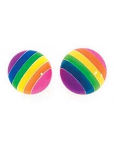 Earring rainbow in 925/1000 silver