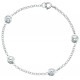 Bracelet original zirconia in 925/1000 silver