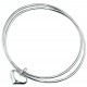 Double bracelets heart in 925/1000 silver