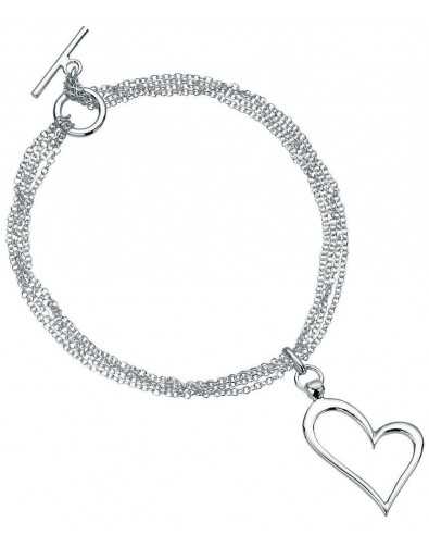 Heart Bracelet in 925/1000 silver