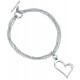 Heart Bracelet in 925/1000 silver