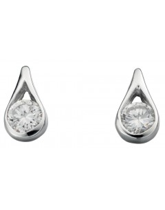 Earring zirconia in 925/1000 silver