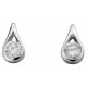 Earring zirconia in 925/1000 silver