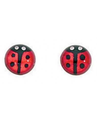 Earring ladybug in 925/1000 silver