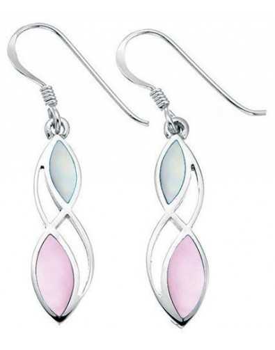 Earring original mother of pearl in 925/1000 silver