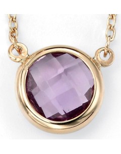 Necklace amethyst Gold 375/1000 carats
