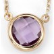 Necklace amethyst Gold 375/1000 carats