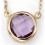 Necklace amethyst Gold 375/1000 carats