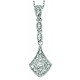 Diamond necklace in white Gold 375/1000 carats