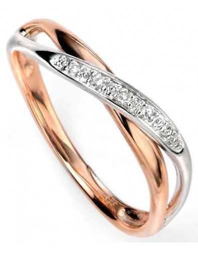 Diamond ring in Gold 375/1000