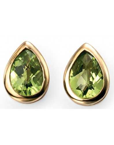 Earring peridot Gold 375/1000