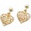 Earring heart of Gold 375/1000