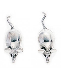 Earring mouse in 925/1000 silver