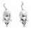 Earring mouse in 925/1000 silver