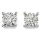 Earring diamond white Gold 375/1000