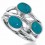 Ring turquoise in 925/1000 silver