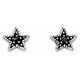 Earring-star in 925/1000 silver