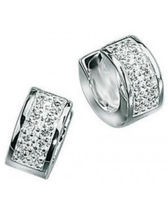 Earring zirconia in 925/1000 silver