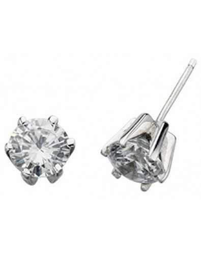 Earring zirconia in 925/1000 silver