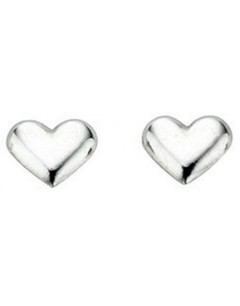 Earring heart 925/1000 silver