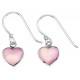 Earring heart 925/1000 silver