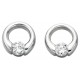 Earring zirconia in 925/1000 silver