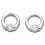 Earring zirconia in 925/1000 silver