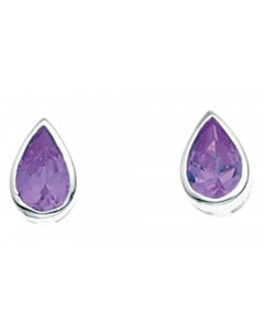 Earring zirconia in 925/1000 silver