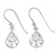 Earring zirconia in 925/1000 silver