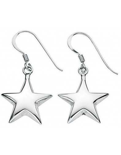 Earring-star in 925/1000 silver