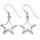 Earring-star in 925/1000 silver