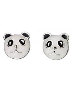 Earring panda in 925/1000 silver