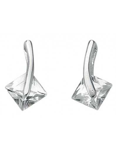 Earring zirconia in 925/1000 silver