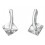 Earring zirconia in 925/1000 silver