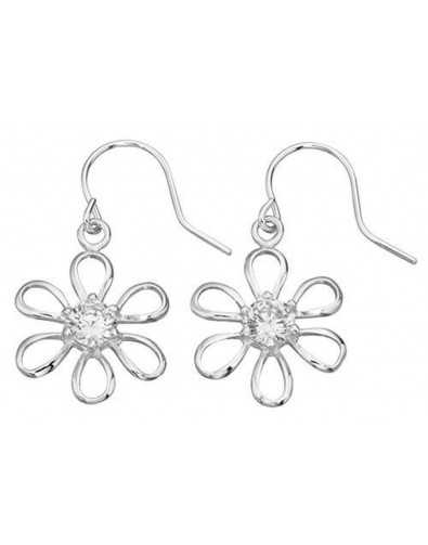 Earring flower 925/1000 silver