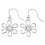 Earring flower 925/1000 silver